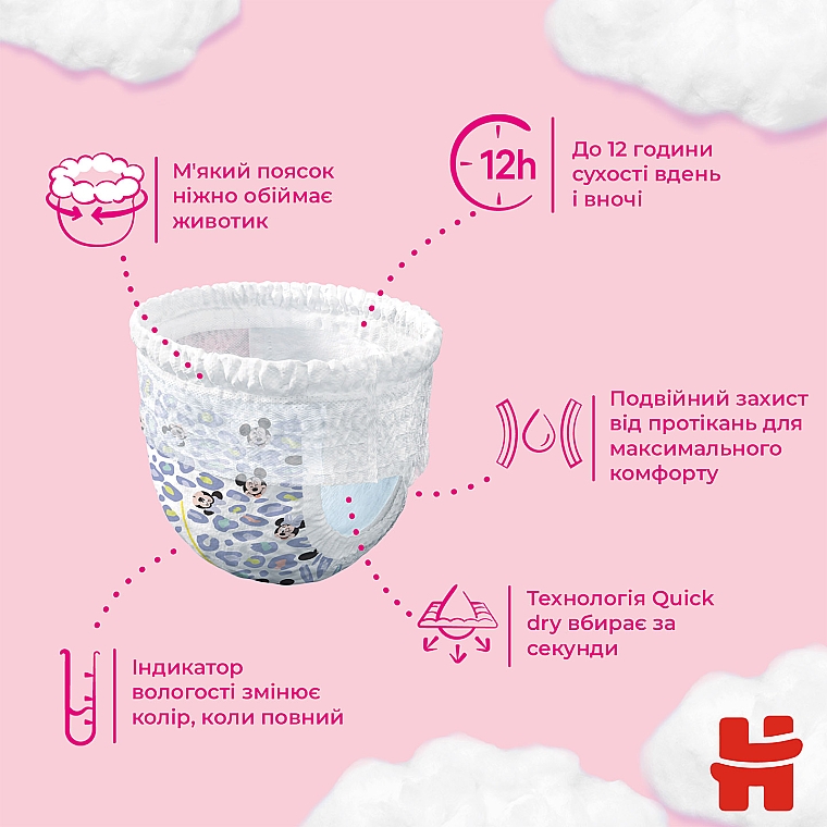 Трусики-підгузки Pants 6 Mega (15-25 кг) для дівчаток, 44 шт. - Huggies — фото N4