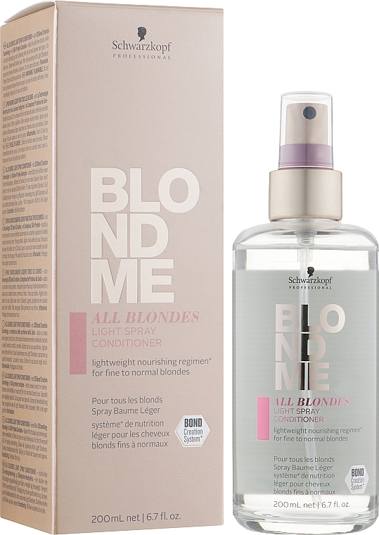 УЦЕНКА Спрей-кондиционер для тонких волос - Schwarzkopf Professional Blondme Light Spray Conditioner * — фото N2