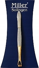 Парфумерія, косметика Пінцет для брів прямий, золотистий, довжина 9 см - Miller Solingen