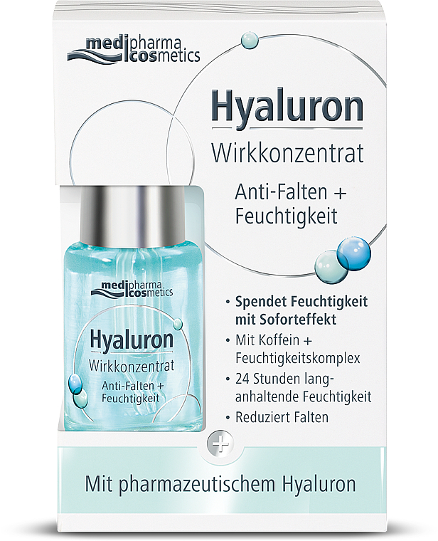 Сироватка для обличчя активний гіалурон + зволоження - Pharma Hyaluron (Hyaluron) Pharmatheiss Cosmetics Active Concentrate Anti-wrinkle + Moisturizing Elixir — фото N2