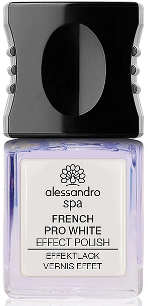 Лак для французького манікюру - Alessandro International Spa Pro White French Effect Polish — фото N1