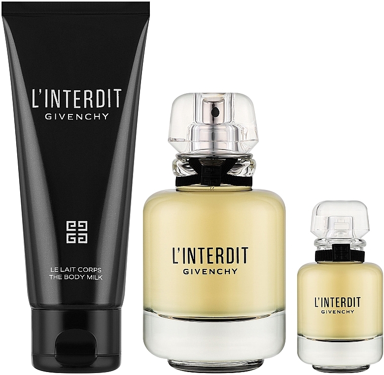 Givenchy L'Interdit - Набор (edp/50ml + b/milk/75ml + edp mini/10ml) — фото N1