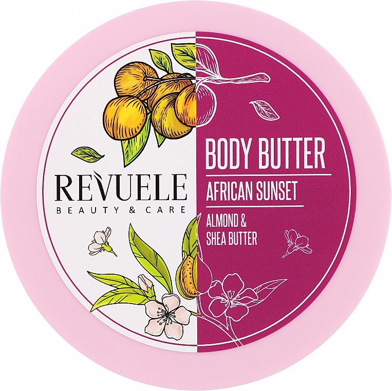 Баттер для тела "Миндаль и ши" - Revuele African Sunset Almond & Shea Body Butter — фото N1