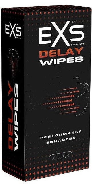 Пролонгувальні серветки для чоловіків - EXS Delay Wipes — фото N1