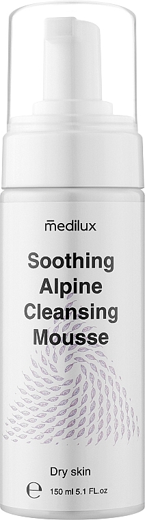 Мус для очищення сухої шкіри - Medilux Soothing Cleanser Alpine Mousse — фото N1
