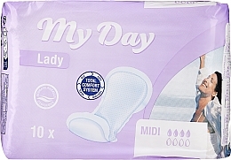 Прокладки жіночі при нетриманні, 10 шт  - My Day Super Incontinence Compress — фото N1