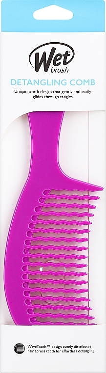 Гребень для волос - Wet Brush Pro Detangling Comb Purple — фото N2