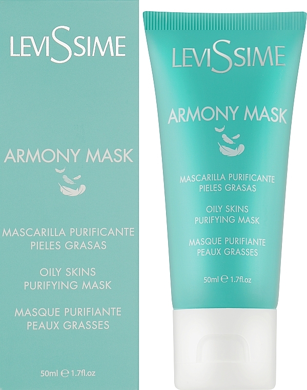 Маска для комбинированной и жирной кожи с высыпаниями - Levissime Armony Mask — фото N2