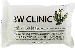 Мило для обличчя й тіла з екстрактом бурих водоростей - 3W Clinic Oriental Medicine Kelp Dirt Soap — фото N1