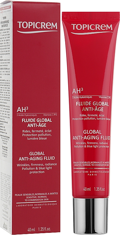 Противіковий флюїд для обличчя - Topicrem Global Anti-Aging Fluid — фото N2