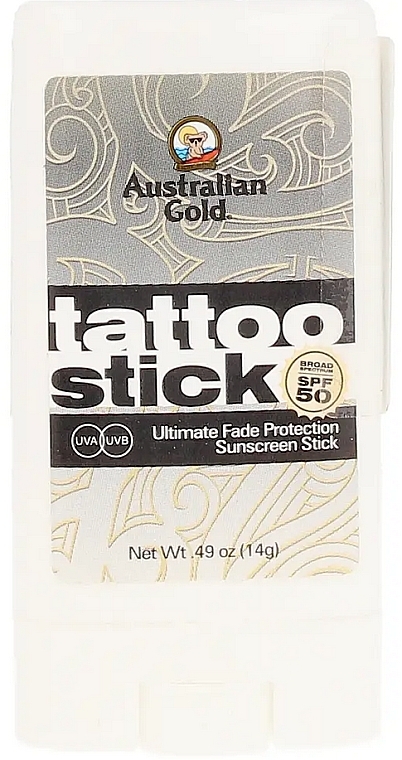 Сонцезахисний стік для тату з SPF50+ - Australian Gold Tattoo Stick SPF50+ — фото N1