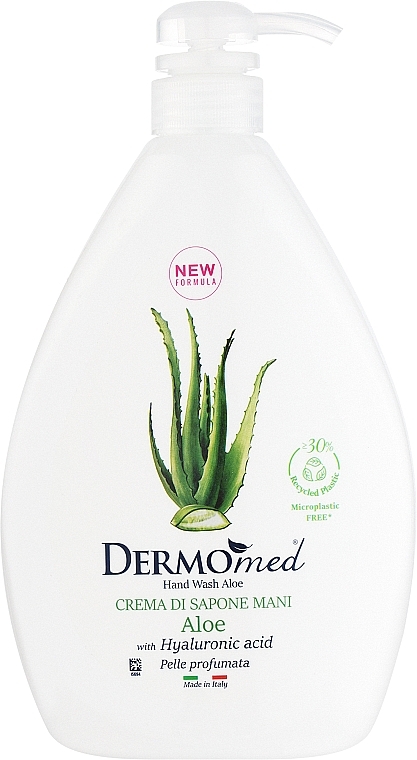 Крем-мило для рук "Алое" - Dermomed Hand Wash Aloe With Hyaluronic Acid