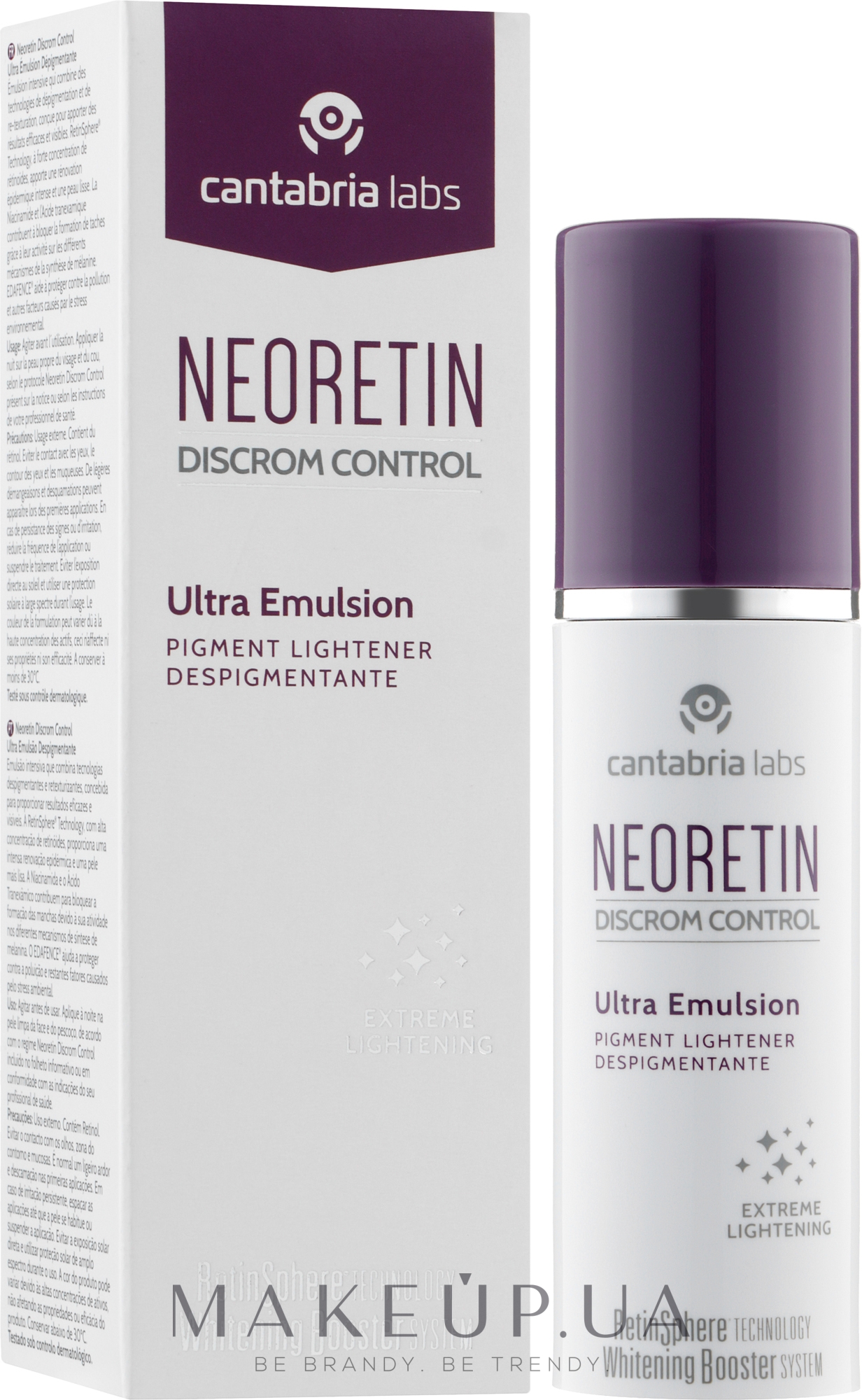 Осветляющая эмульсия для всех типов кожи - Cantabria Labs Neoretin Discrom Control Ultra Emulsio — фото 30ml