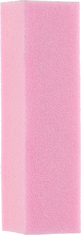 Баф 4-сторонний шлифовальный на пенообразной основе, 95х25х25 мм, розовый - Baihe Hair — фото N1