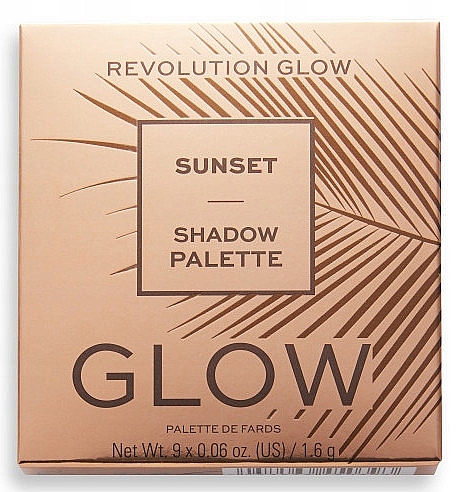 Палетка теней для век - Makeup Revolution Glow Sunset Shadow Palette — фото N1