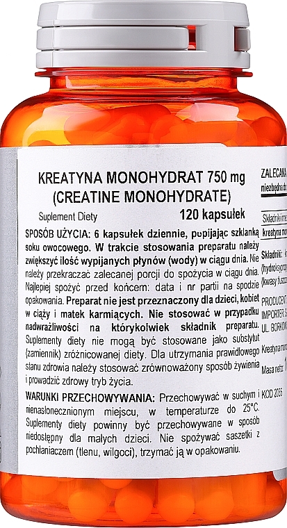 Моногідрат креатину, 750 мг, 120 рослинних капсул - Now Foods Creatine Monohydrate — фото N2