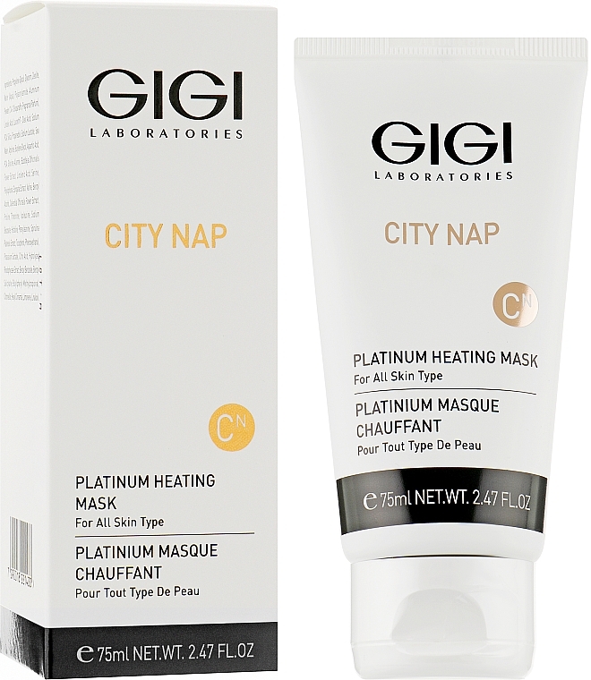 УЦЕНКА Платиновая маска для лица и зоны декольте - Gigi City NAP Platinum Heating Mask * — фото N2