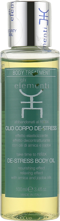 Олія для тіла "Антистрес" - Gli Elementi De-Stress Body Oil — фото N1