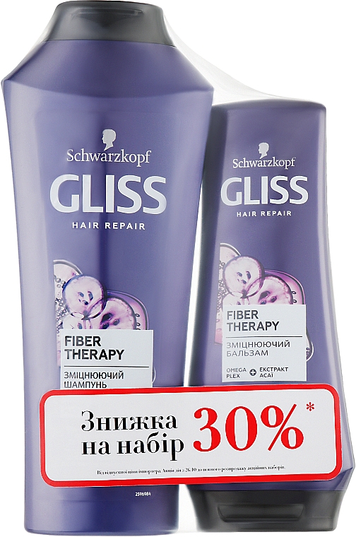 Набор - Gliss Kur Fiber Therapy (shm/400ml + balm/200ml)