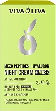 Нічний крем-маска для лиця "Активне живлення" - Viva Oliva Mezo Peptides + Hyaluron Night Cream + Mask  — фото N2