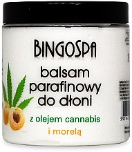 Парафіновий бальзам для рук, з оліями абрикоси та конопель - BingoSpa Paraffin Balm For Hands With Cannabis Oil And Apricot — фото N1