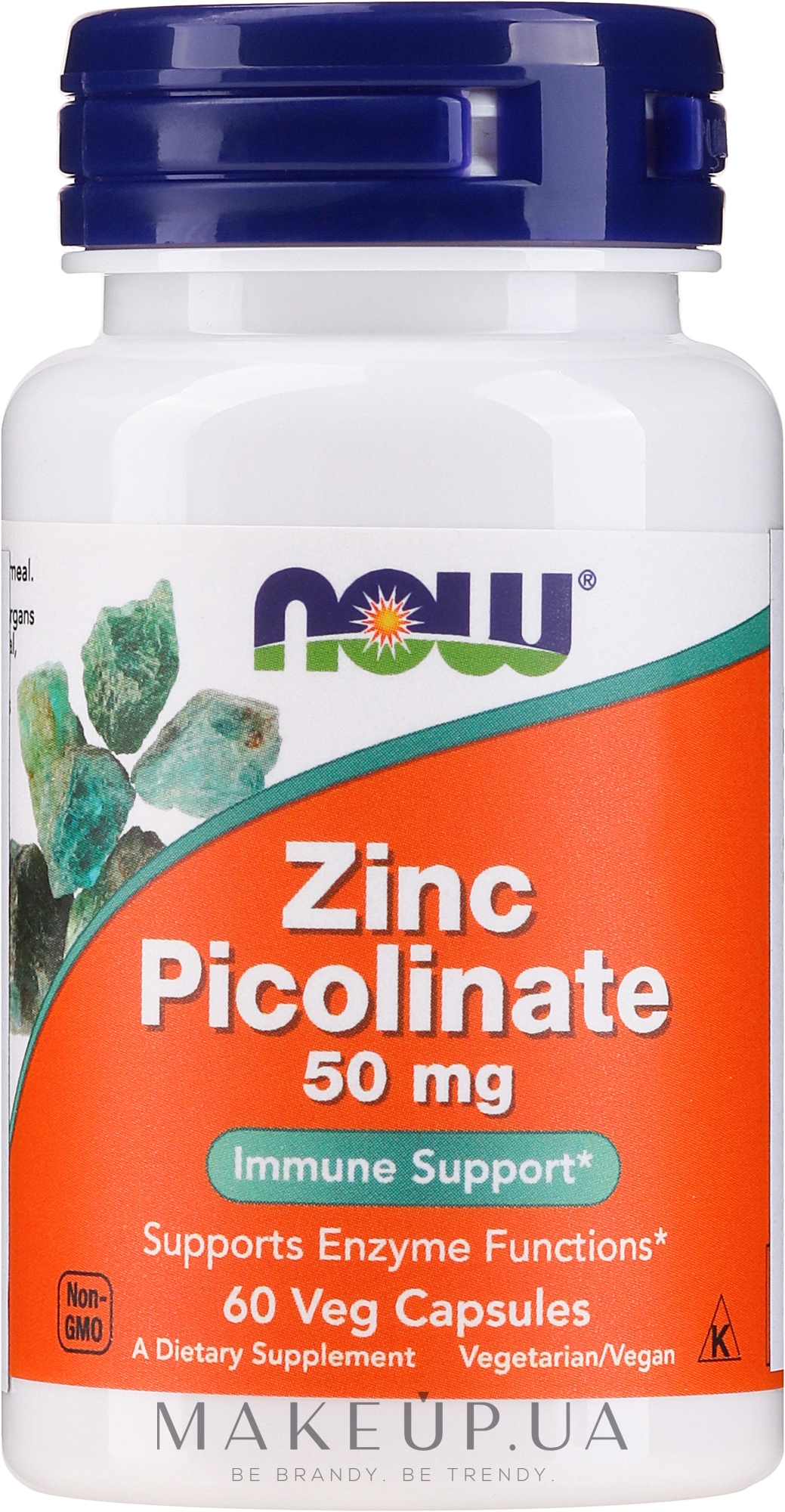 Капсулы "Пиколинат цинка" 50 мг - Now Foods Zinc Picolinate 50mg Veg Capsules — фото 60шт
