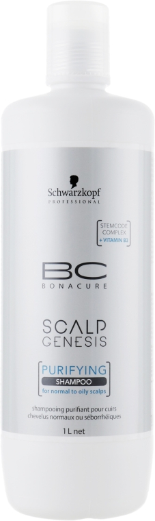 Шампунь для очищения волос - Schwarzkopf Professional BC Scalp Genesis Purifying Shampoo — фото N2