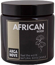 Натуральная соевая свеча "Африканский лес" - Arganove African Wood Soya Candle — фото N1