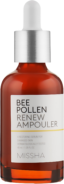 Сыворотка для лица с пчелиной пыльцой - Missha Bee Pollen Renew Ampouler — фото N1