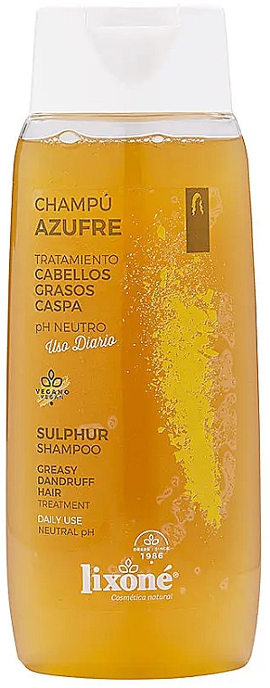 Шампунь проти лупи та жирності волосся - Lixone Sulfur Anti-Dandruff Shampoo Oily Hair — фото N1