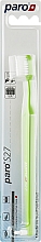 Дитяча зубна щітка, з монопучковою насадкою, м'яка, салатова - Paro Swiss S27 — фото N1