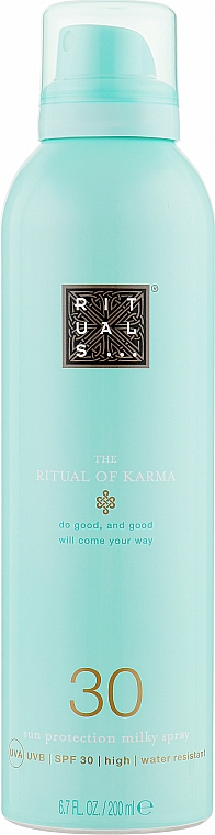 Солнцезащитный спрей для тела - Rituals The Ritual of Karma Sun Protection Milky Spray 30 — фото N3