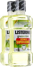 Духи, Парфюмерия, косметика Набор - Listerine Green Tea (rinser/2x500ml)