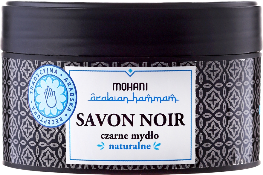 Чорне мило з олією оливи - Mohani Savon Noir Natural Soap — фото N1