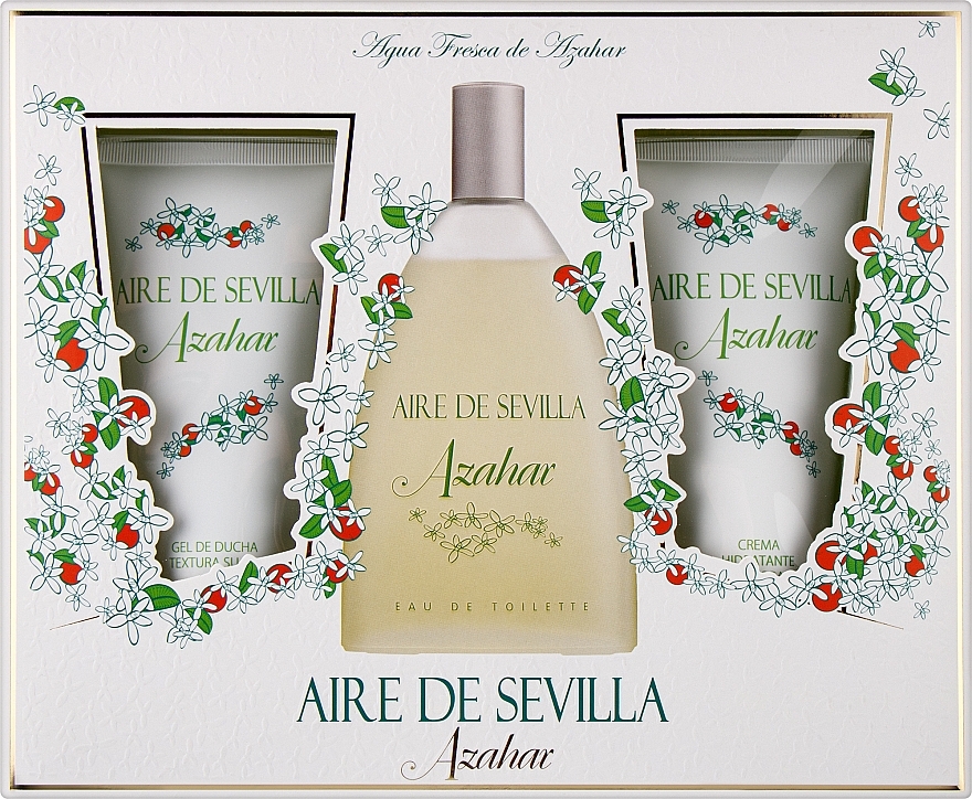 УЦІНКА Instituto Espanol Aire de Sevilla Azahar - Набір (edt/150ml + b/cr/100ml + sh/gel/100ml) * — фото N1