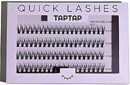 Накладные пучки, 12 мм - Taptap 18D Hot Mell Lash 12 C — фото N1