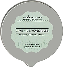 Массажная свеча "Лайм и лемонграсс" - Pauline's Candle Lime & Lemongrass Manicure & Massage Candle — фото N3