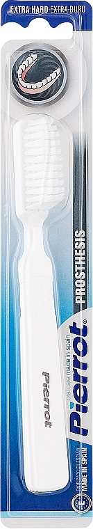Специальная зубная щетка для протезов, белая - Pierrot Prosthesis Toothbrush — фото N1