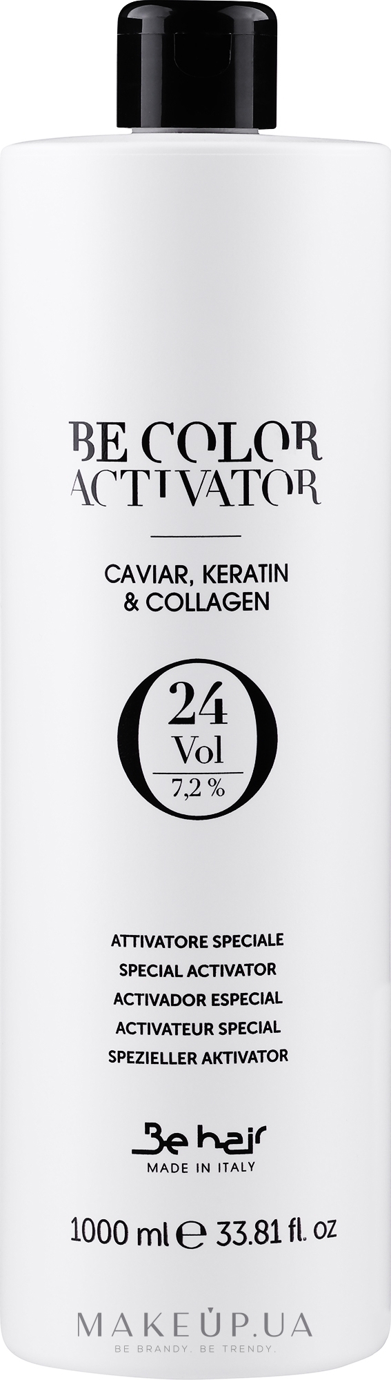 Окислитель 7,2% - Be Hair Be Color Activator with Caviar Keratin and Collagen — фото 1000ml