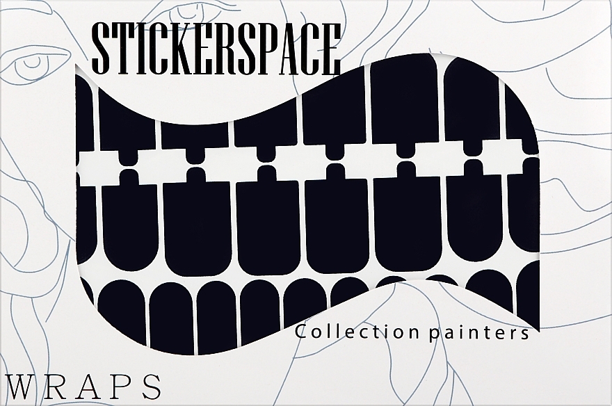 Дизайнерские наклейки для ногтей "Dark mani" - StickersSpace  — фото N1