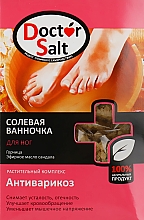 Солевая ванночка для ног "Антиварикозный комплекс" - Doctor Salt — фото N1