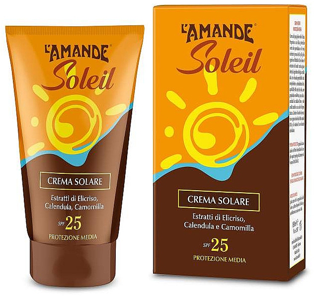 Солнцезащитный крем - L'amande Soleil Crema Solare SPF 25 — фото N1