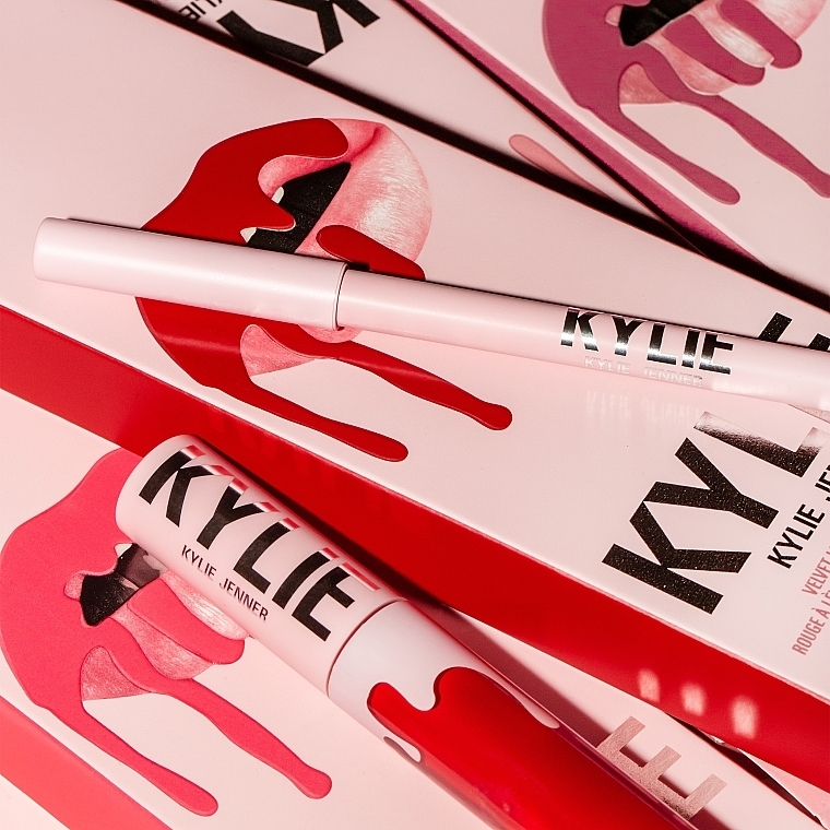 Набір для губ - Kylie Cosmetics Velvet Lip Kit (lipstick/3ml + lip/pencil/1.1g) — фото N7