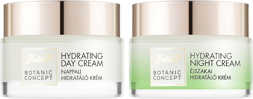 Набір кремів для обличчя - Helia-D Botanic Concept Hydrating Cream (cr/50ml + cr/50ml) — фото N2