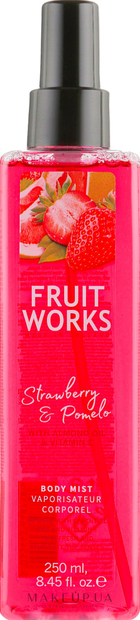 Спрей для тіла "Полуниця і помело" - Grace Cole Fruit Works Body Mist Strawberry & Pomelo — фото 250ml