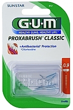 Сменные насадки для межзубных щеток - G.U.M Proxabrush Classic 0.9 — фото N1