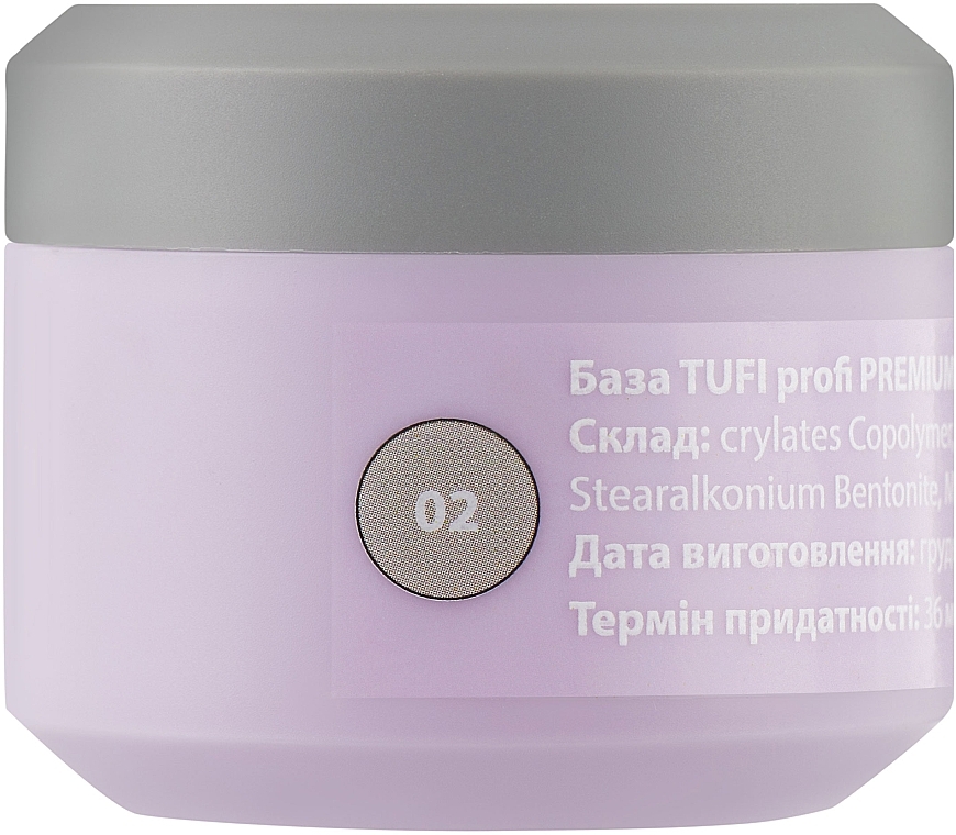 База для гель-лака, 30мл - Tufi Profi Premium Rubber French Base — фото N2