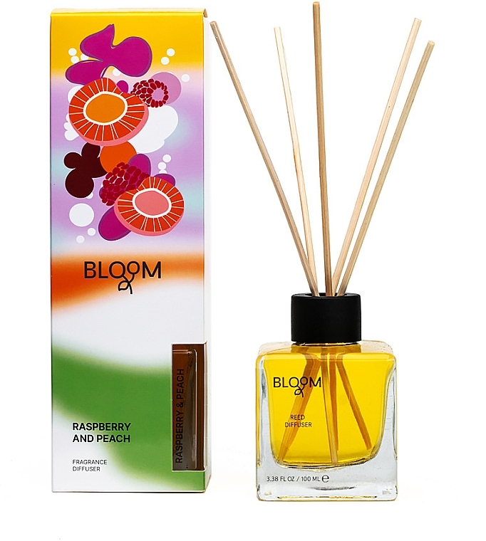 Aroma Bloom Reed Diffuser Rosbery And Peach - Аромадиффузор — фото N3
