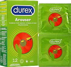 Презервативи ребристі, 12 шт. - Durex Arouser — фото N5