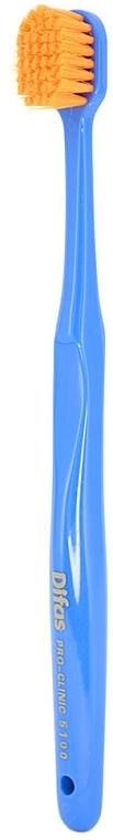 Зубна щітка "Ultra Soft" 512063, світло-синя з помаранчевою щетиною, в кейсі - Difas Pro-Clinic 5100 — фото N3